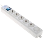 Сетевой фильтр Powercube SPL(5+1)-16B-P-3М-WHITE 3 м, 6 розеток, белый, коробка, фото3