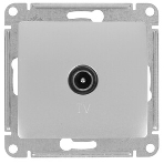 Systeme Electric Glossa Алюминий Розетка TV одиночная 1DB, фото 1