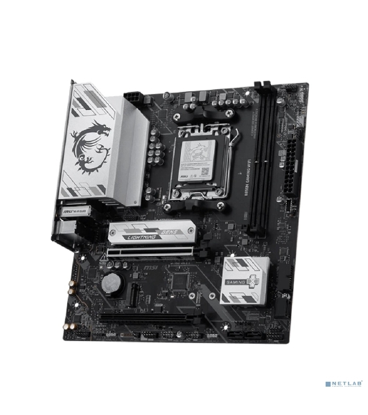 Материнская плата MSI B850M GAMING WIFI, AM5, AMD B850, 2xDDR5, 4xSATA, 2xM.2, 1xPCIe 5.0 x16, 1xPCIe 4.0 x16, 1xDP, 1xHDMI, 1x2.5Gb LAN, Wi-Fi 7, Bluetooth 5.4, 1xUSB-C 10Gbps, 3xUSB-A 5Gbps, 2xUSB-A 2.0, 2x3.5 мм, 7.1, mATX