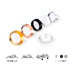 Корпус светильника C6512 SWH белый песок D80*H25mm MR16 GU5.3, фото 1