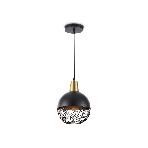 Светильник Ambrella light TR8504 BK/CP черный/медь E27 max 60W D200*1000, фото7