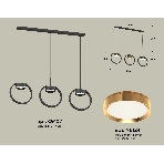 Светильник Ambrella light XB9107103/3 SBK/PYG черный песок/золото желтое полированное GX53 (C9107, N8124), фото 1