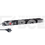 Блок розеток горизонтальный ExeGate ServerPro PDU-19H608 Al-6S-EU2-SW-SPD1, 19