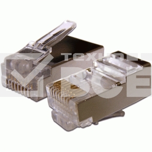 Коннектор RJ45 STP 8P8C, универсальный, cat.6A, 100 шт.