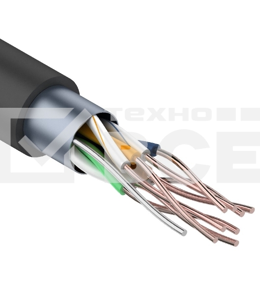 Кабель витая пара Rexant FTP 4PR 24AWG, CAT5e наружный (OUTDOOR) (бухта 305 м)