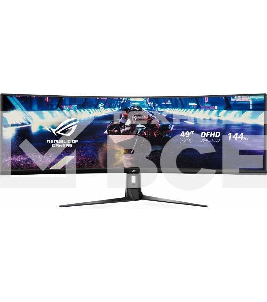 Монитор 49' ASUS ROG Strix XG49VQ VA 3840x1080, 144 Гц, 4 мс, 32:9, 450 кд/м2, 2xHDMI, 1хDP, изогнутый, черный