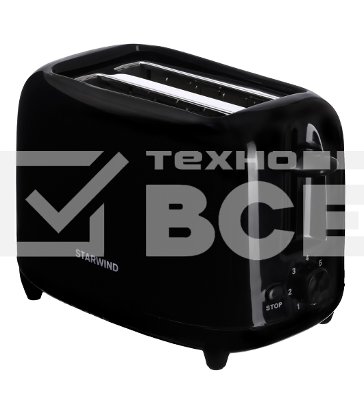 Тостер Starwind ST7002 700Вт черный