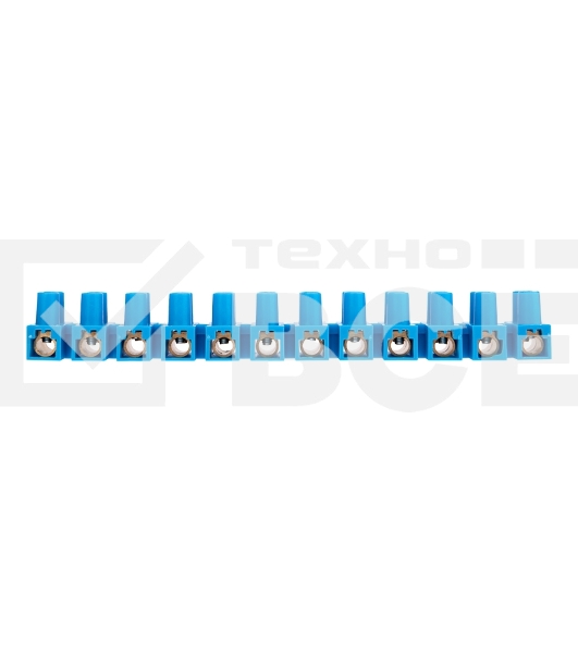 Клеммная винтовая колодка KВ-35 10-35, ток 80 A, полиэтилен синий Rexant (10 шт./уп.)