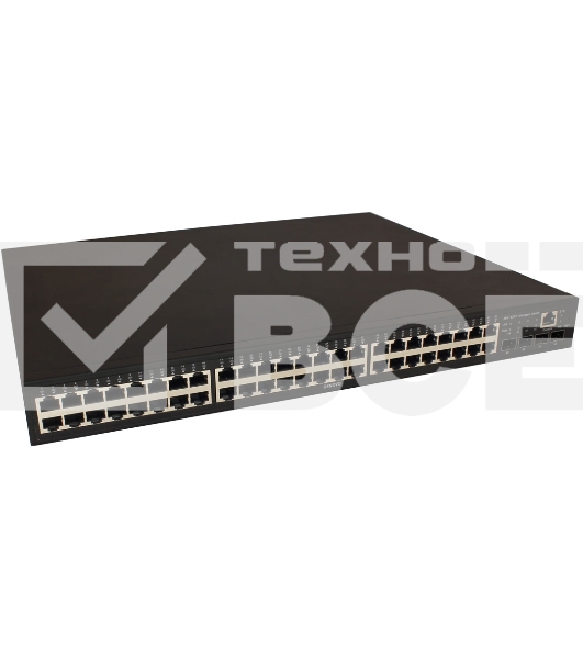 Управляемый коммутатор OSNOVO L2 PoE Gigabit Ethernet на 48 RJ45 PoE + 4*GE SFP, до 30W на порт, суммарно до 800W