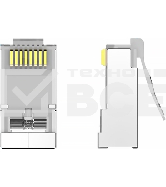 Коннектор Vention RJ45 (8p8c), FTP, cat. 6A, под витую пару, экранированный (10шт.)