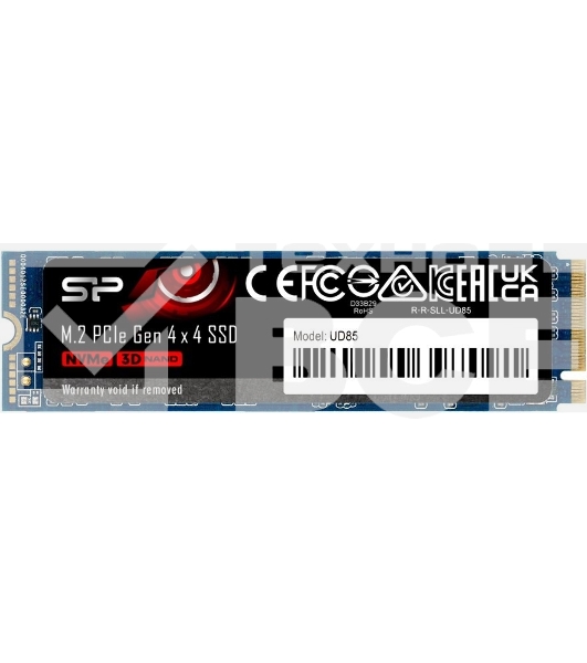 Накопитель SSD Silicon Power UD85, 500GB, PCIe 4.0 x4, M.2 2280, NVMe, R/W 3600/2400