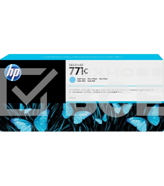 Картридж струйный HP №771C B6Y12A светло-голубой для HP DJ Z6200 (775мл)