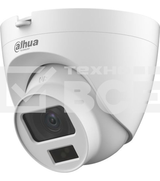 Камера видеонаблюдения аналоговая Dahua DH-HAC-HDW1200CLQP-IL-A-0280B-S6 2.8-2.8мм HD-CVI HD-TVI цв. корп.:белый (DH-HAC-HDW1200CLQP-IL-A-0280B)