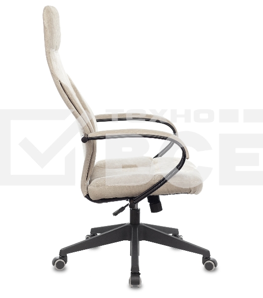 Кресло руководителя Бюрократ CH-608Fabric Light-21 песочный, крестовина пластик