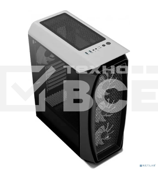 Компьютерный корпус Aerocool / Formula Aero One Frost-G-WT-v1 белый без БП ATX 4x120mm 2x140mm 2xUSB3.0 audio bott PSU