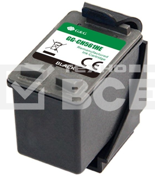 Картридж струйный G&G GG-CH561HE 122 черный (18мл) для HP DJ 1050A/2050A/3000