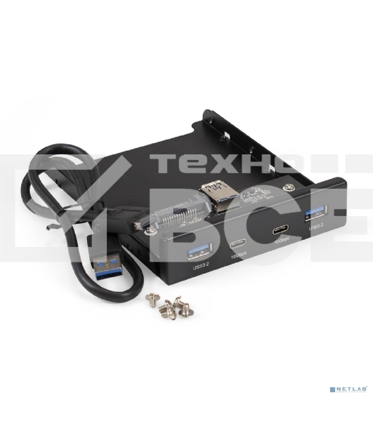 Планка USB на переднюю панель ExeGate U3H-622, 3,5
