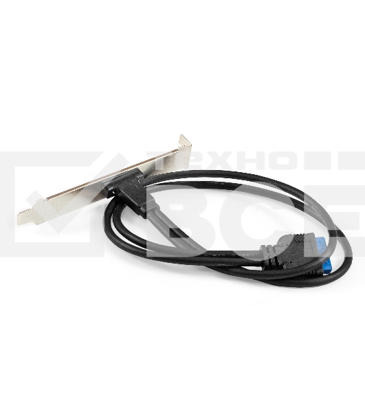 Планка портов в корпус Type-C ExeGate BrctUSB3-1C (USB 3.2 Gen1 20pin (IDC 20pin F) --> USB 3.2 Gen1 Type-Cf, кабель 30см)