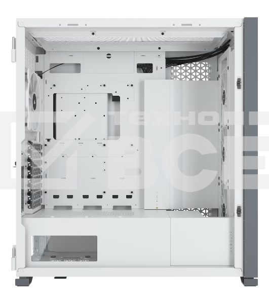 Компьютерный корпус Corsair iCUE 7000X RGb CC-9011227-WW Full-Tower ATX, белый, Tempered Glass (639459)