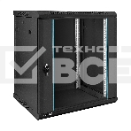 Шкаф телекоммуникационный 19' настенный 12U ExeGate EC-WM-12U.450.G.BLACK (19', 12U, 600x450x635 мм (ШхГхВ), передняя дверь закаленное стекло, съемные боковые панели, пыле- и влагозащита IP23, черный RAL 9004), фото14