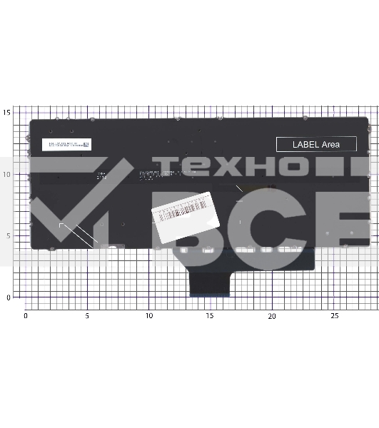 Клавиатура для ноутбука HP Spectre x360 14-ef синяя