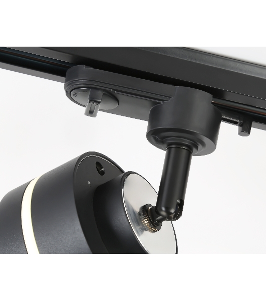 Трековый светильник Ambrella light GL5385 BK/FR черный/белый матовый GX53 max 12W