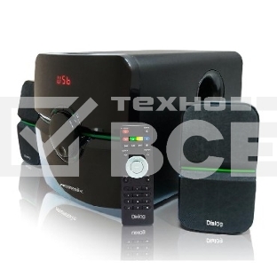 Акустическая система Dialog Progressive AP-203 черный 2.1, 18W+2*10W RMS, USB+SD reade