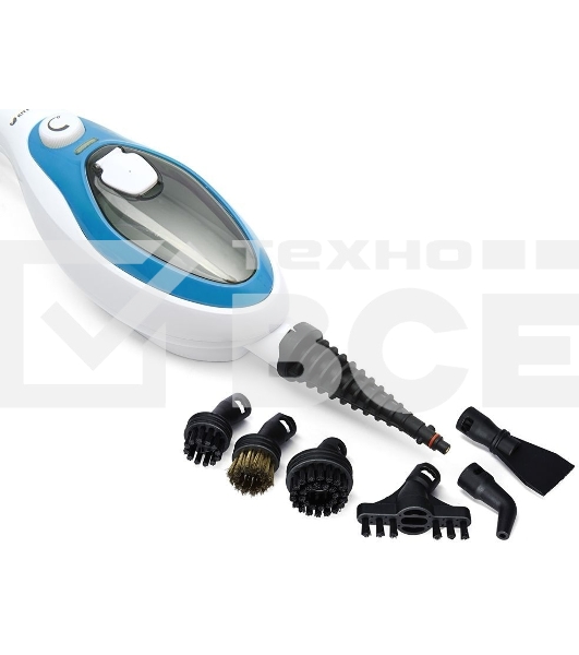 Швабра паровая Kitfort KT-1004-1 1500Вт голубой/белый