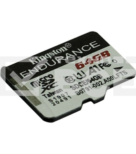 Флеш карта microSD 64GB Kingston microSDНC Class 10 A1 UHS-I Endurance 95R/30W Card Only
