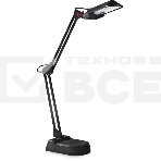 Лампа настольная CAMELION KD-017A С0211W черный в к-те база+струбцина, фото 1