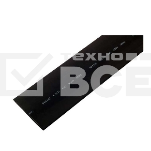 Трубка термоусадочная 40.0/20.0 1м черный Rexant 24-0007