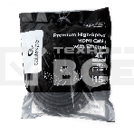 Кабель HDMI Cablexpert CC-HDMI4L-15M, 15м, v2.0, 19M/19M, серия Light, черный, позол.разъемы, экран, пакет, фото2