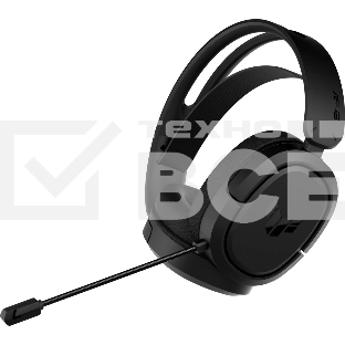 Игровые наушники ASUS TUF Gaming H1 WL чёрные (2.4 ГГц, 7.1 виртуально, 40мм, неодимовые магниты, 32 Ом, 20~20000 Гц, микрофон, USB-C, PC, Mac, PS4, Nintendo Switch, Xbox One, 90YH0391-B3UA00)