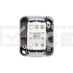 Выключатель одноклавишный Mini OG IP54, о/у, серый KRANZ, фото 1