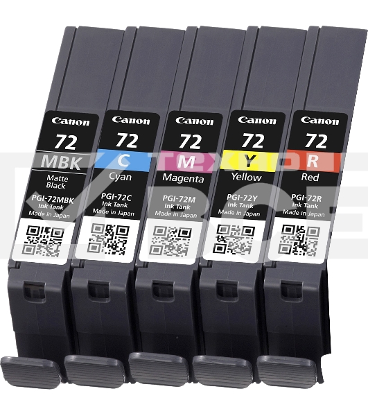 Картридж струйный CANON PGI-72 MBK/C/M/Y/R MULTIPACK (1640 стр. 13 мл) для CANON PRO-10