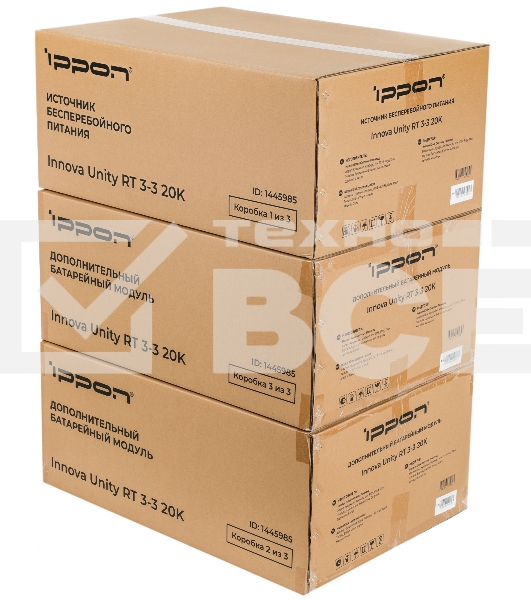 Источник бесперебойного питания Ippon Innova Unity RT 3-3 20K 20000Вт 20000ВА черный