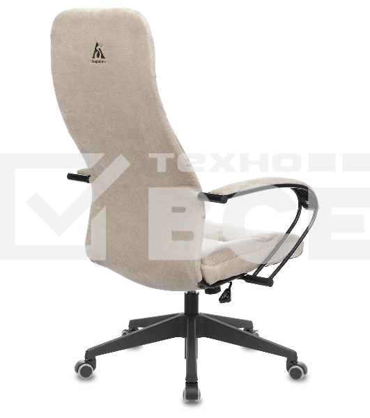 Кресло руководителя Бюрократ CH-608Fabric Light-21 песочный, крестовина пластик