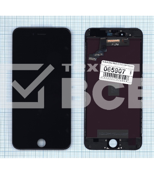 Дисплей для Apple iPhone 6 Plus в сборе с тачскрином (AAA) черный