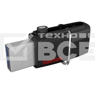 носитель информации SanDisk USB Drive 64Gb Ultra Dual SDDD2-064G-G46 {USB3.0, Black}