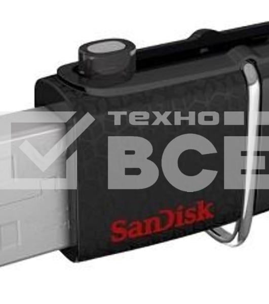 носитель информации SanDisk USB Drive 64Gb Ultra Dual SDDD2-064G-G46 {USB3.0, Black}