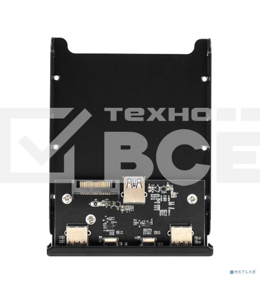 Планка USB на переднюю панель ExeGate U3H-622, 3,5