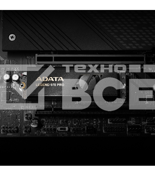 Накопитель SSD ADATA Legend 970 Pro, 2TB, PCIe 5.0 x4, M.2 2280, NVMe, R/W 14000/10000, активное охлаждение