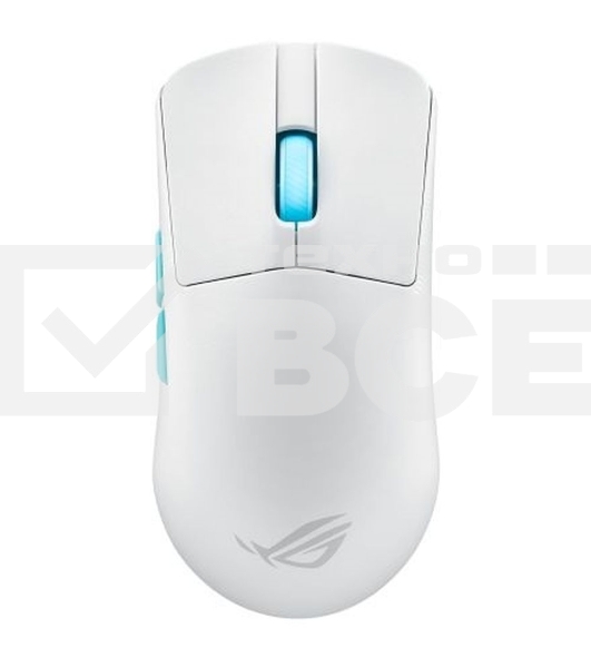 Мышь беспроводная/проводная ASUS ROG Harpe Ace Aim Lab Edition белый, 36000 dpi, радиоканал, Bluetooth, USB, кнопки - 5