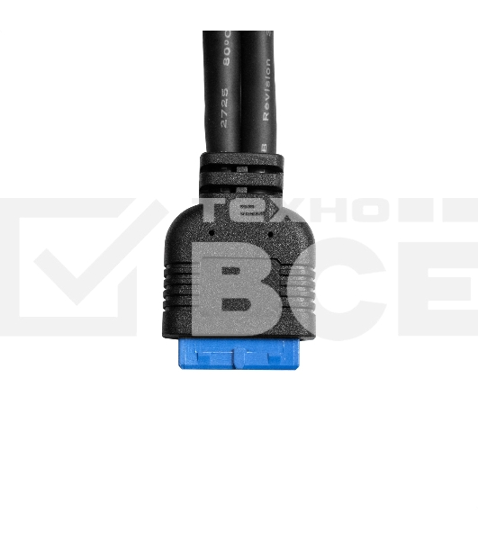 Планка портов в корпус Type-C ExeGate BrctUSB3-1C (USB 3.2 Gen1 20pin (IDC 20pin F) --> USB 3.2 Gen1 Type-Cf, кабель 30см)