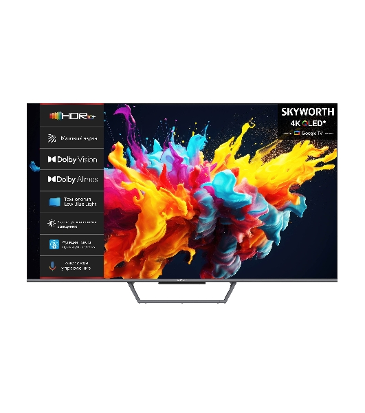Телевизор Skyworth 65' 65Q67G черный/серый QLED UHD 60Hz Smart TV