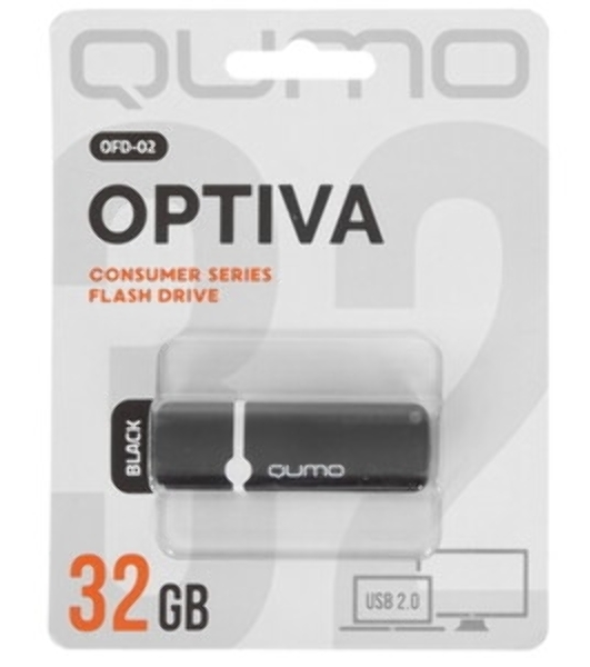 Флешка USB QUMO 32 Gb USB 2.0 Optiva 01 оранжевый корпус оранжевый