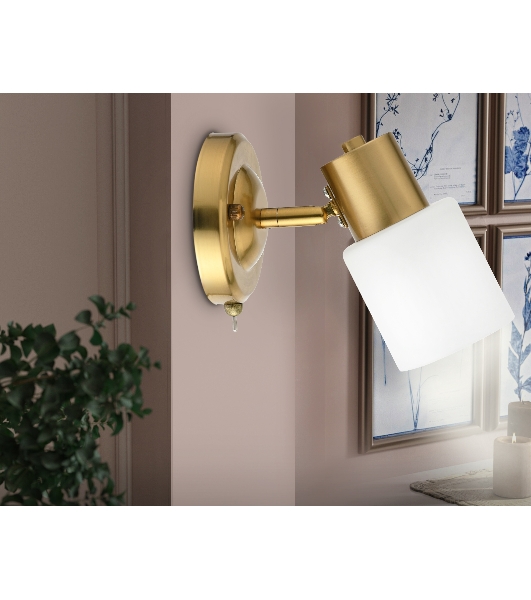 Светильник Ambrella light TR3967 BS/FR латунь/белый матовый  E27 max 40W 140*80*194
