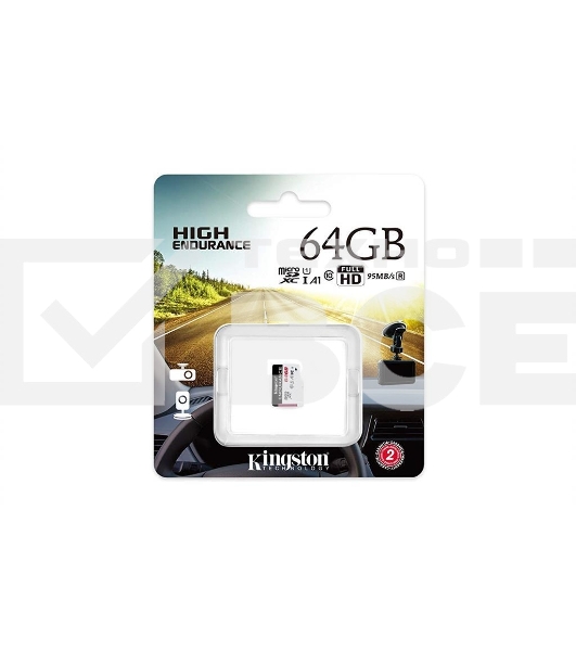 Флеш карта microSD 64GB Kingston microSDНC Class 10 A1 UHS-I Endurance 95R/30W Card Only