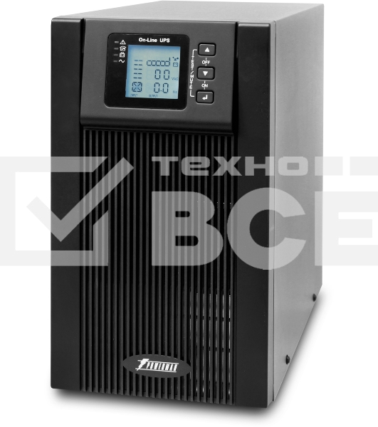 Источник бесперебойного питания Powerman Online 3000VA/2400W, 220V, Tower, Out: 3xShuko, Black*Online3000