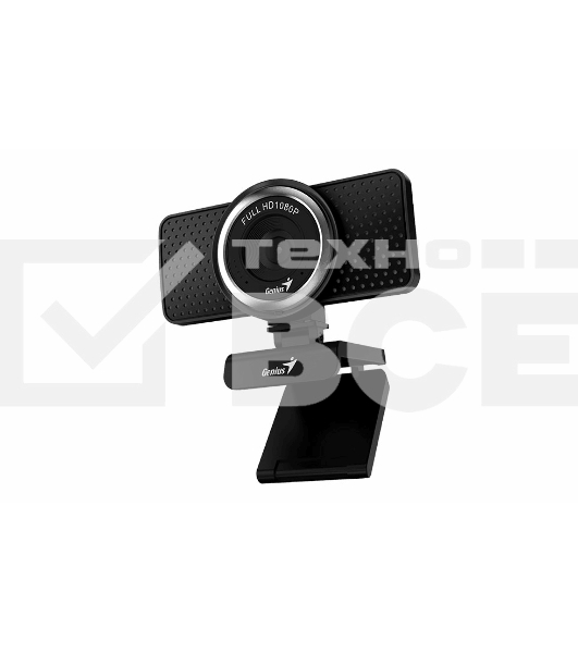 Интернет-камера Genius Веб-камера Genius ECam 8000 черная (Black) new package, 1080p Full HD, Mic, 360°, универсальное мониторное крепление, гнездо для штатива